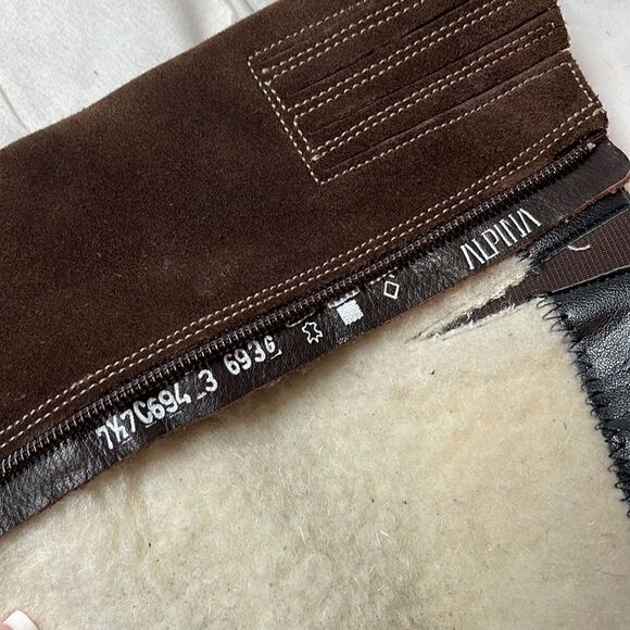 Alpina Fleece Lined Brown Leather/Suede Buckle Boots. Size 7.5. - Picture 11 of 16